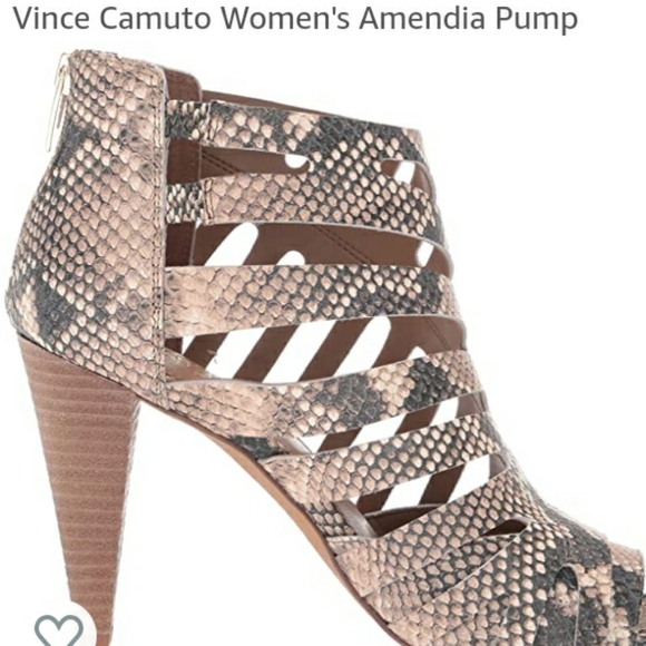 Vince Camuto Amendia Snakeskin Heel 
